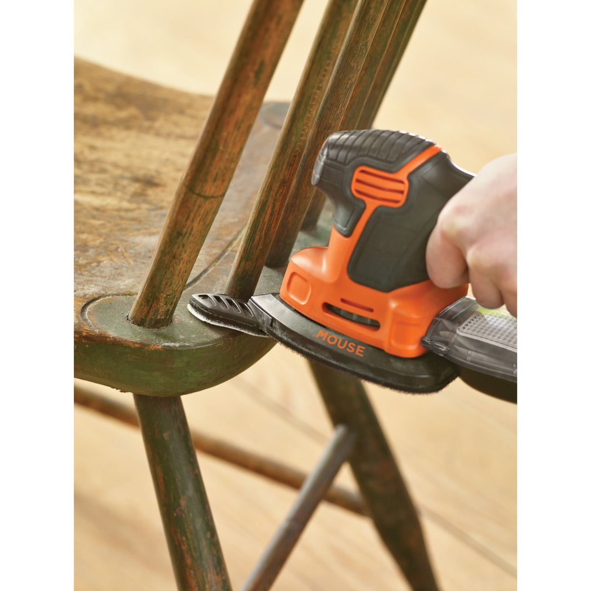 Black+decker schuurmachine mouse in koffer - ka2500k-qs