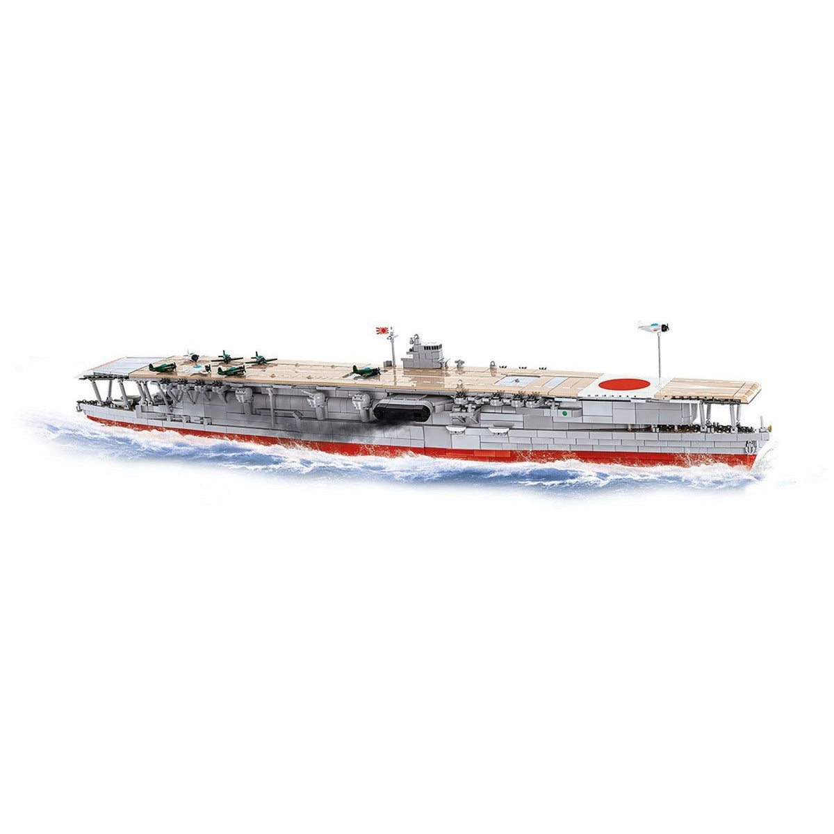 Cobi akagi aircraft carrier constructiespeelgoed (schaal 1:300)