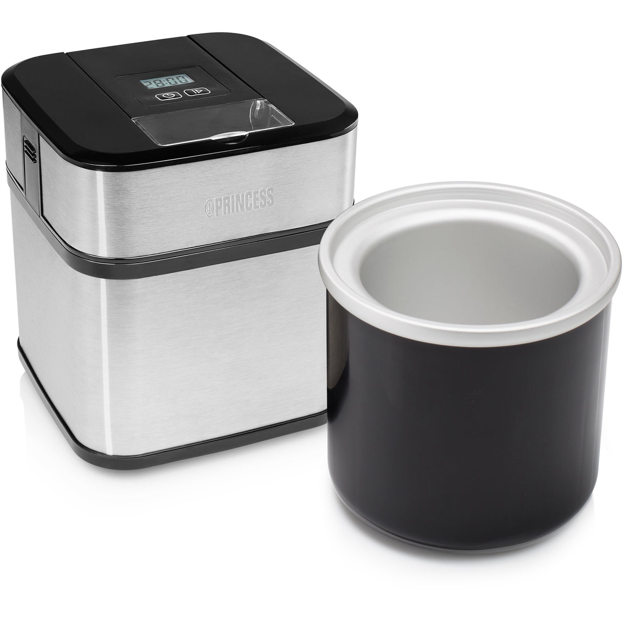 Princess 282605 ice cream maker ijsmachine (roestvrij staal zwart, 1,5 liter)