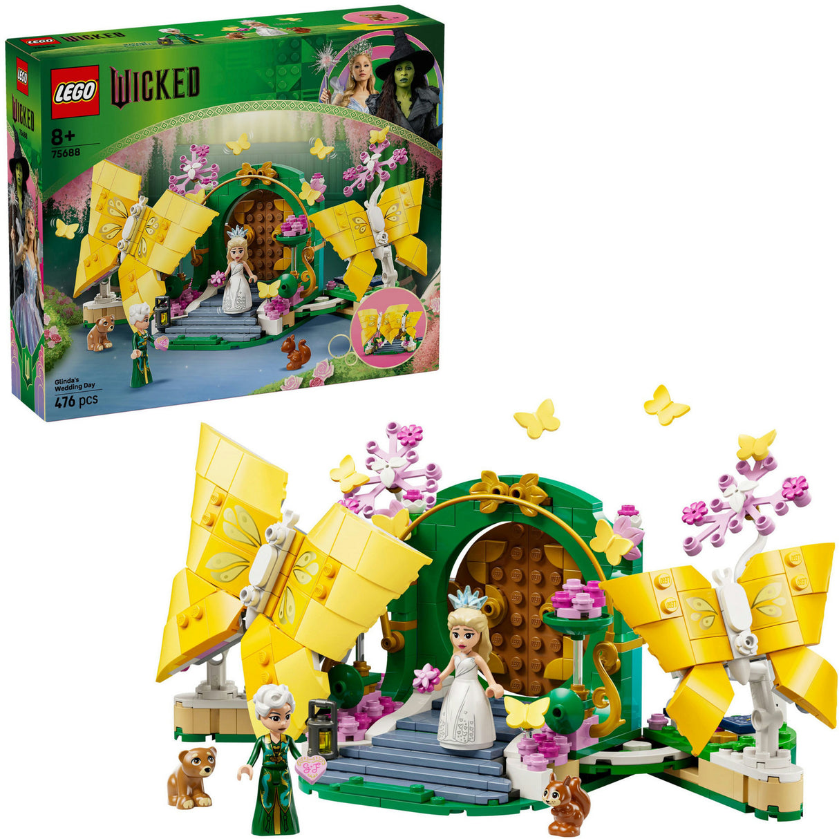 Lego ® wicked glinda's trouwdag, vlinderspeelgoed - 75688