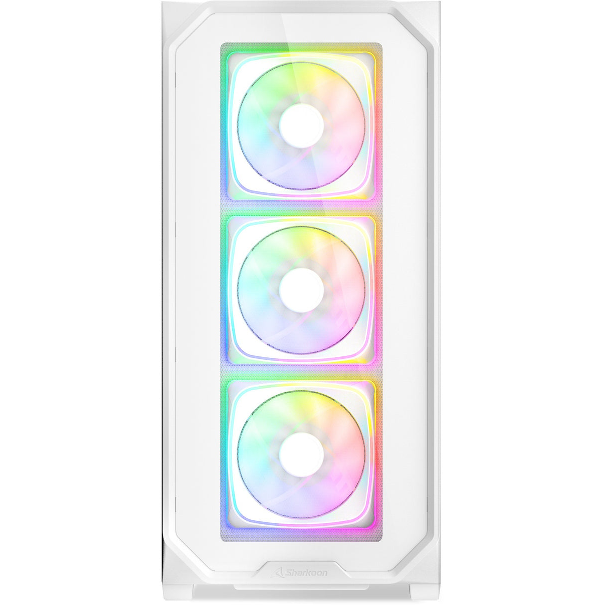 Sharkoon ak5g rgb midi tower behuizing (wit | 2x usb-a | 1x usb-c | rgb | tempered glass)