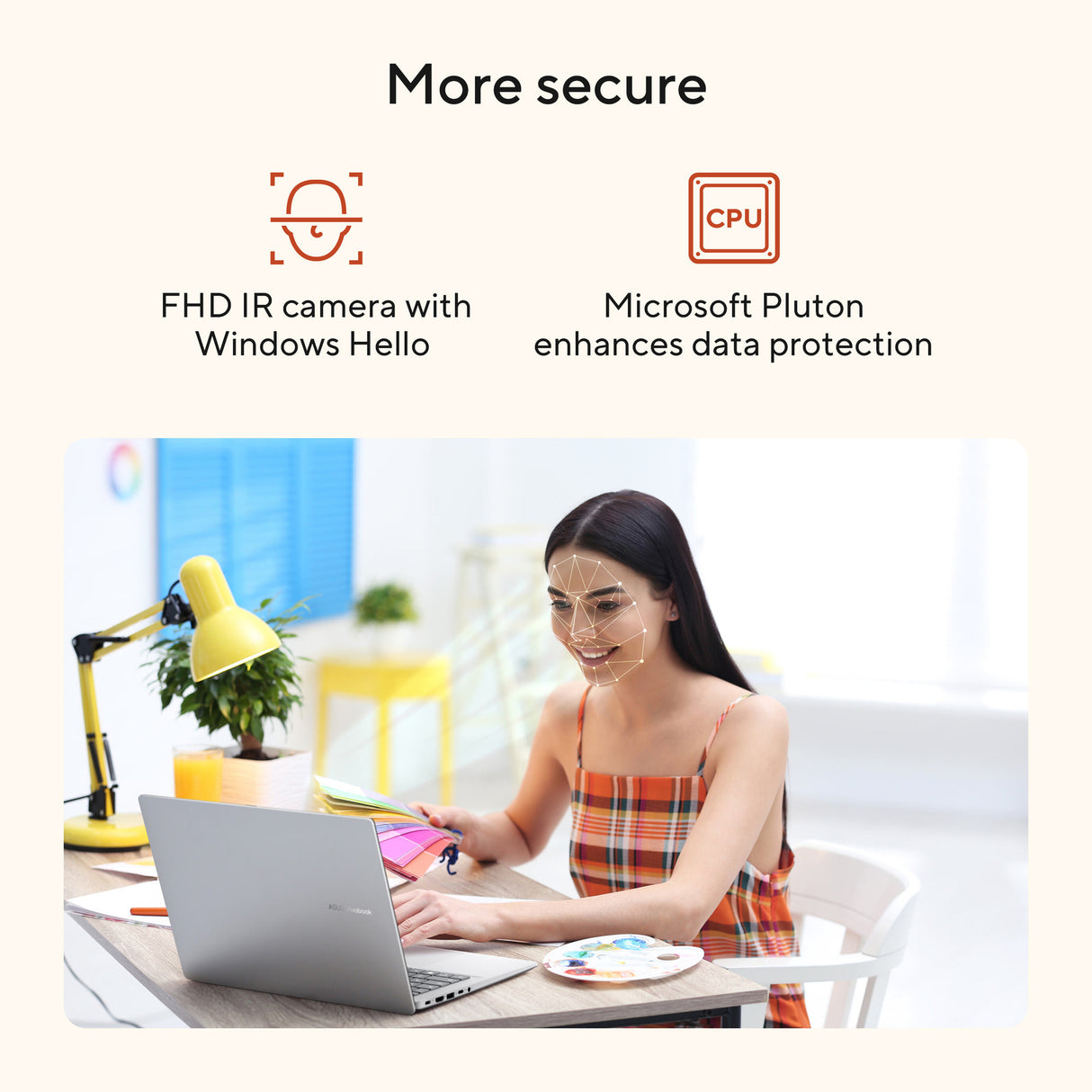 Asus vivobook 14 m1407ga-ly012w 14 copilot+ laptop (zilver | ryzen 7 445 | radeon 840m | 16 gb | 512 gd ssd)