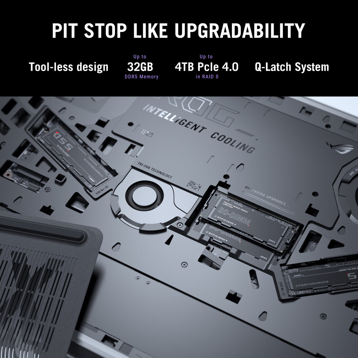Asus rog strix g18 g815lr-s9103w 18 copilot+ gaming laptop (zwart grijs | core ultra 9 275hx | rtx 5070 ti | 32 gb | 2 tb ssd)