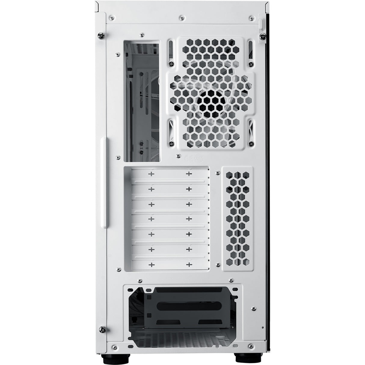 Cooler master masterbox 600 midi tower behuizing (wit | 2x usb-a | 1x usb-c | rgb | tempered glass)