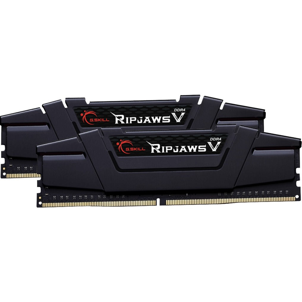 G.skill 32 gb ddr4-3600 (2x 16 gb) kit werkgeheugen (zwart, f4-3600c18d-32gvk, ripjaws v)