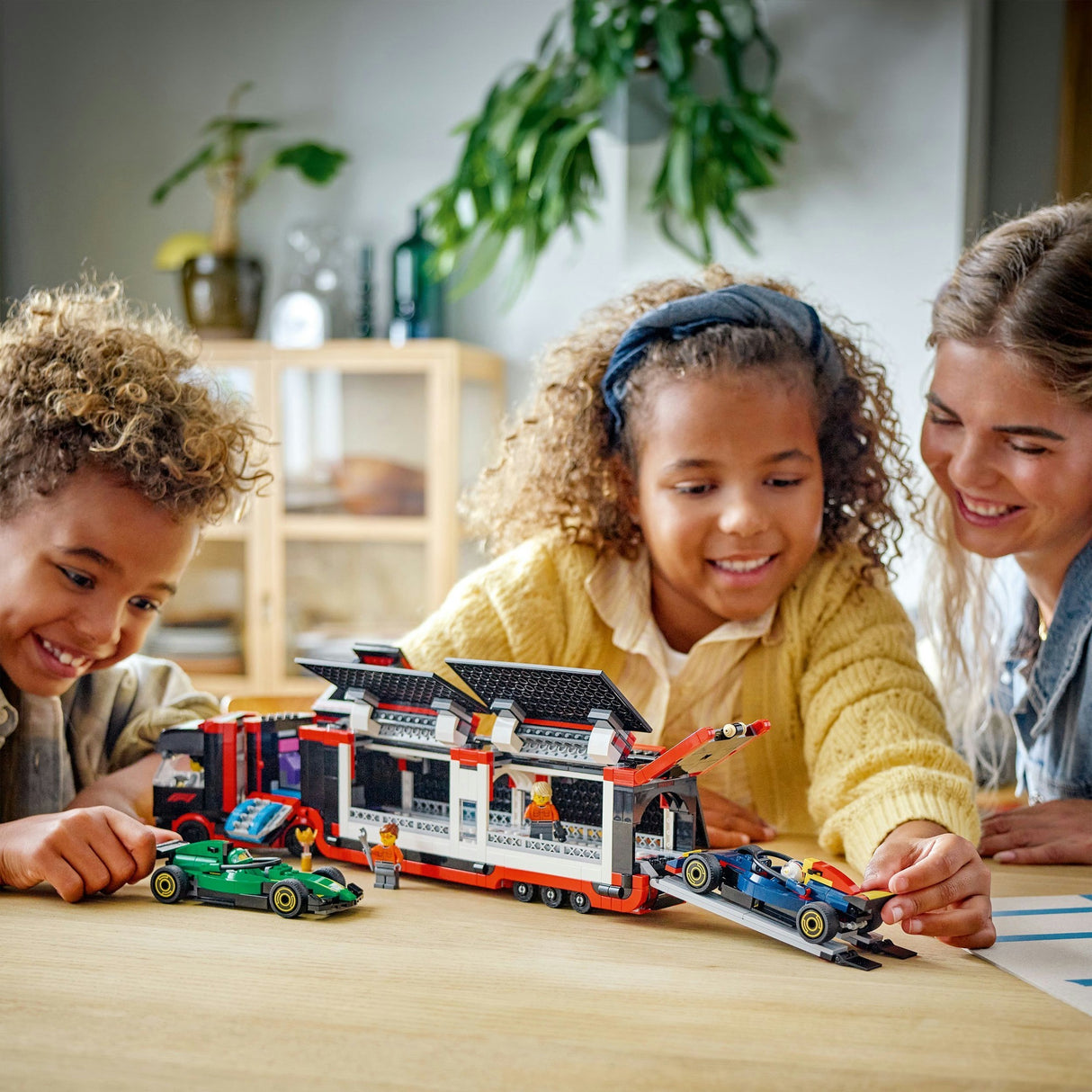 Lego city f1 truck met rb20 en amr24 f1® auto's speelset - 60445