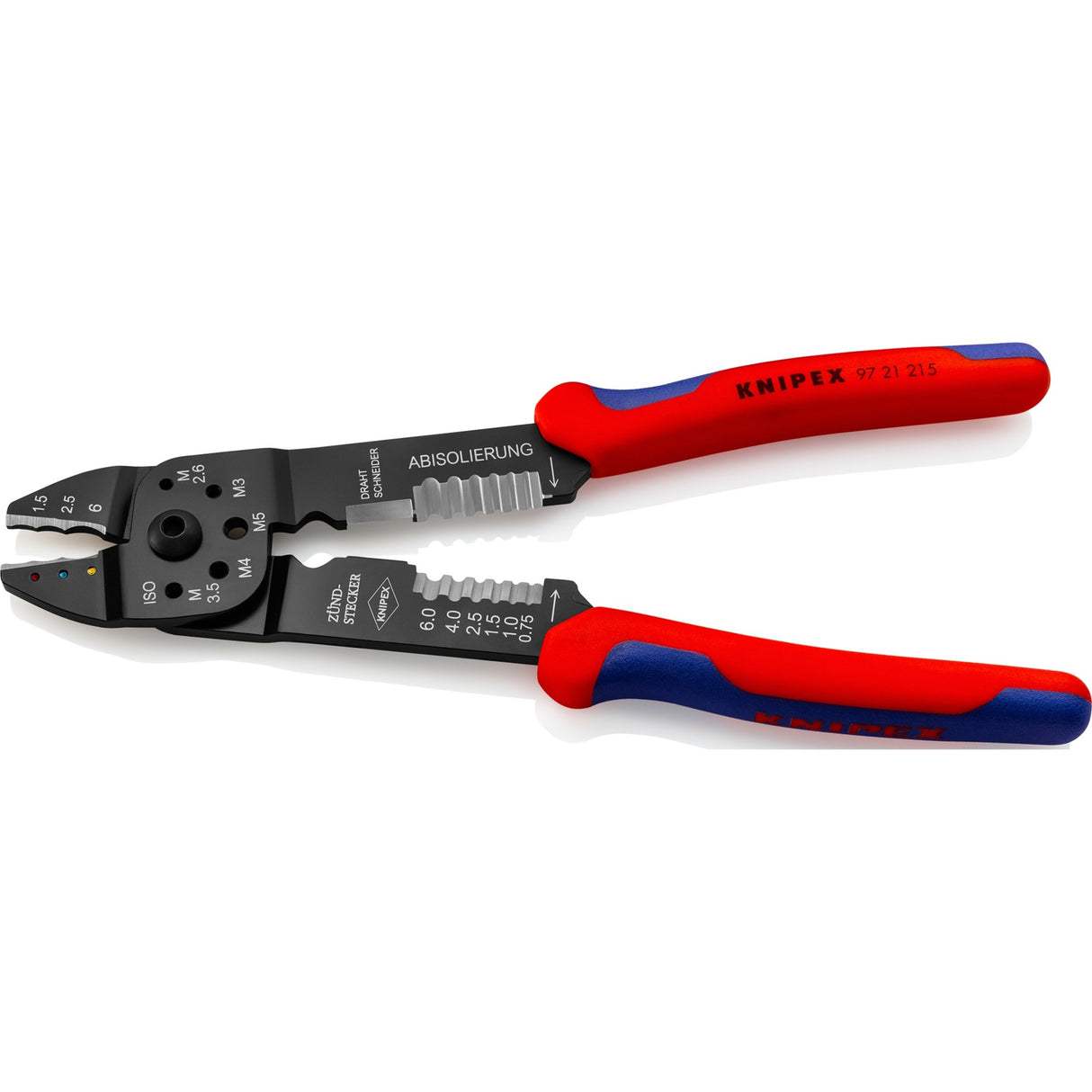 Knipex 97 21 215 krimptang geïsoleerde kabelschoenen