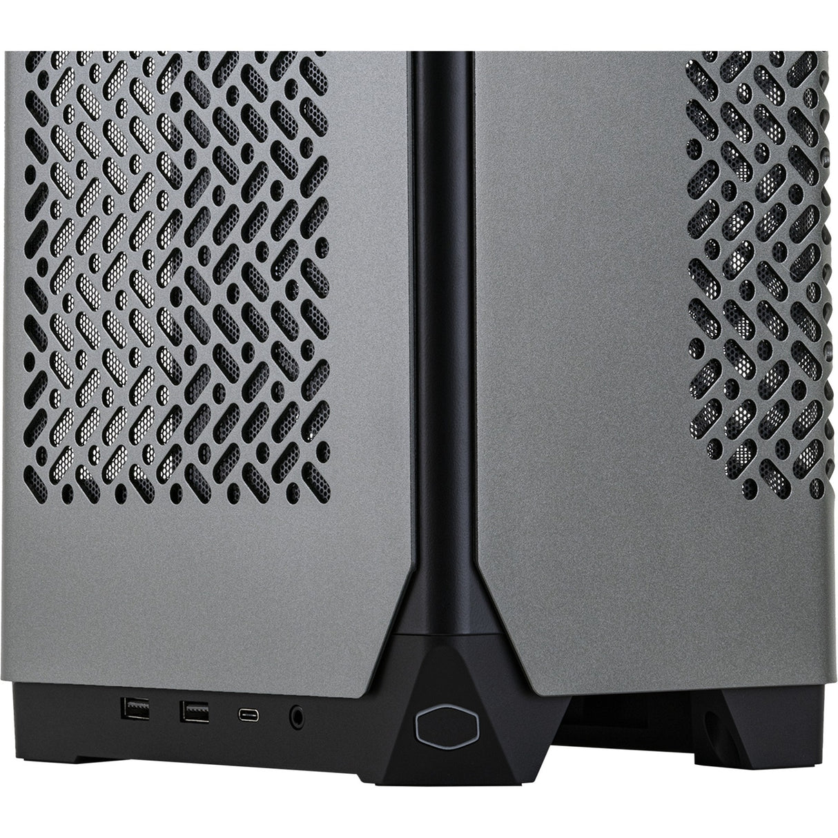 Cooler master ncore 100 max mini tower behuizing (donkergrijs | 2x usb-a | 1x usb-c)