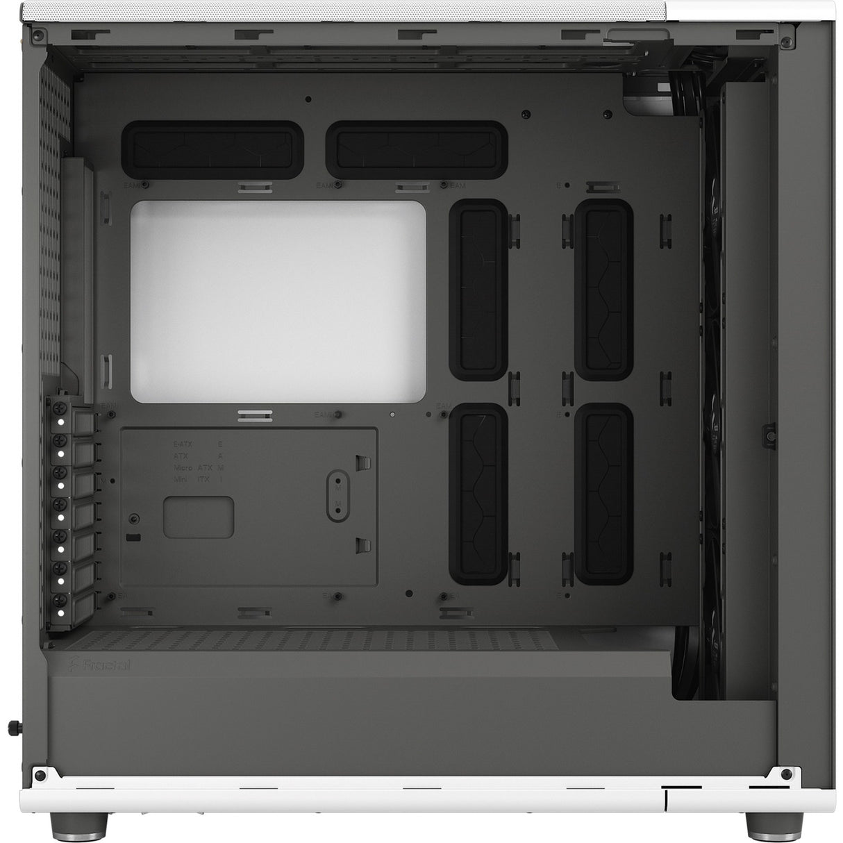 Fractal design north xl midi tower behuizing (wit houtkleur | 2x usb-a | 1x usb-c)