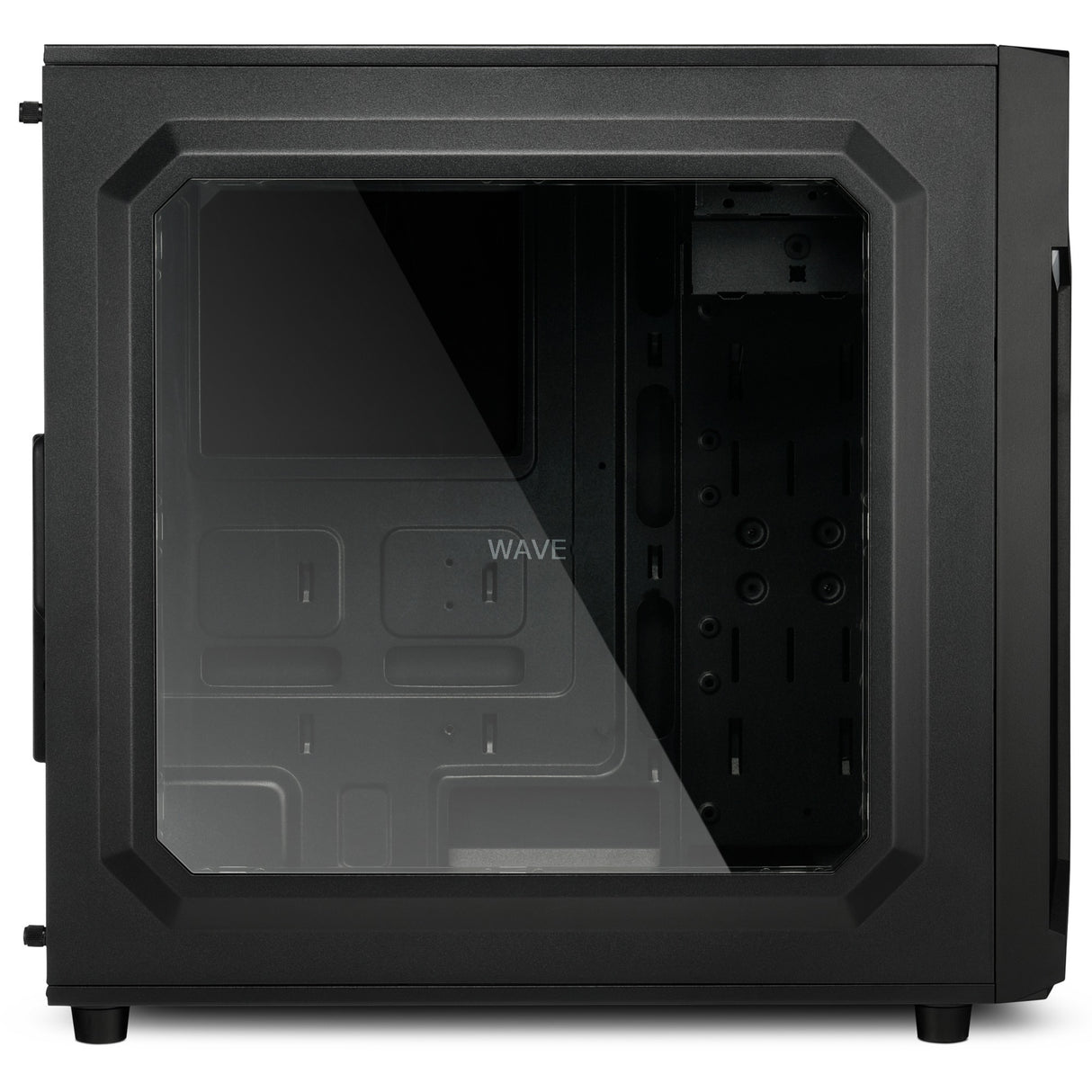 Sharkoon vg6-w rgb midi tower behuizing (zwart | 4x usb-a | rgb | window)