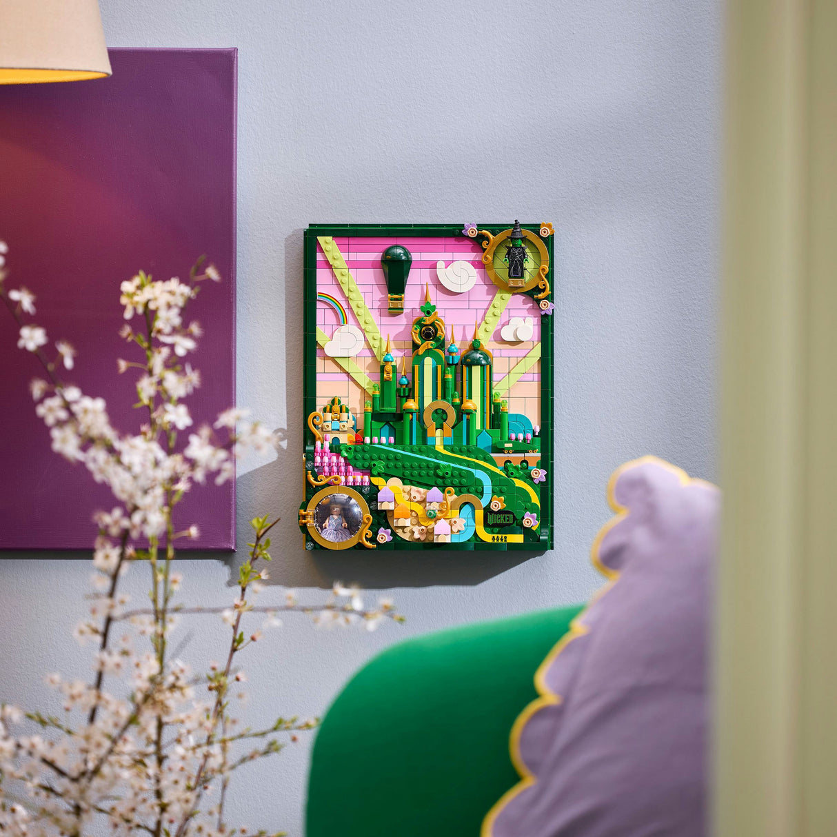Lego - emerald city muurkunst - wicked - 75685
