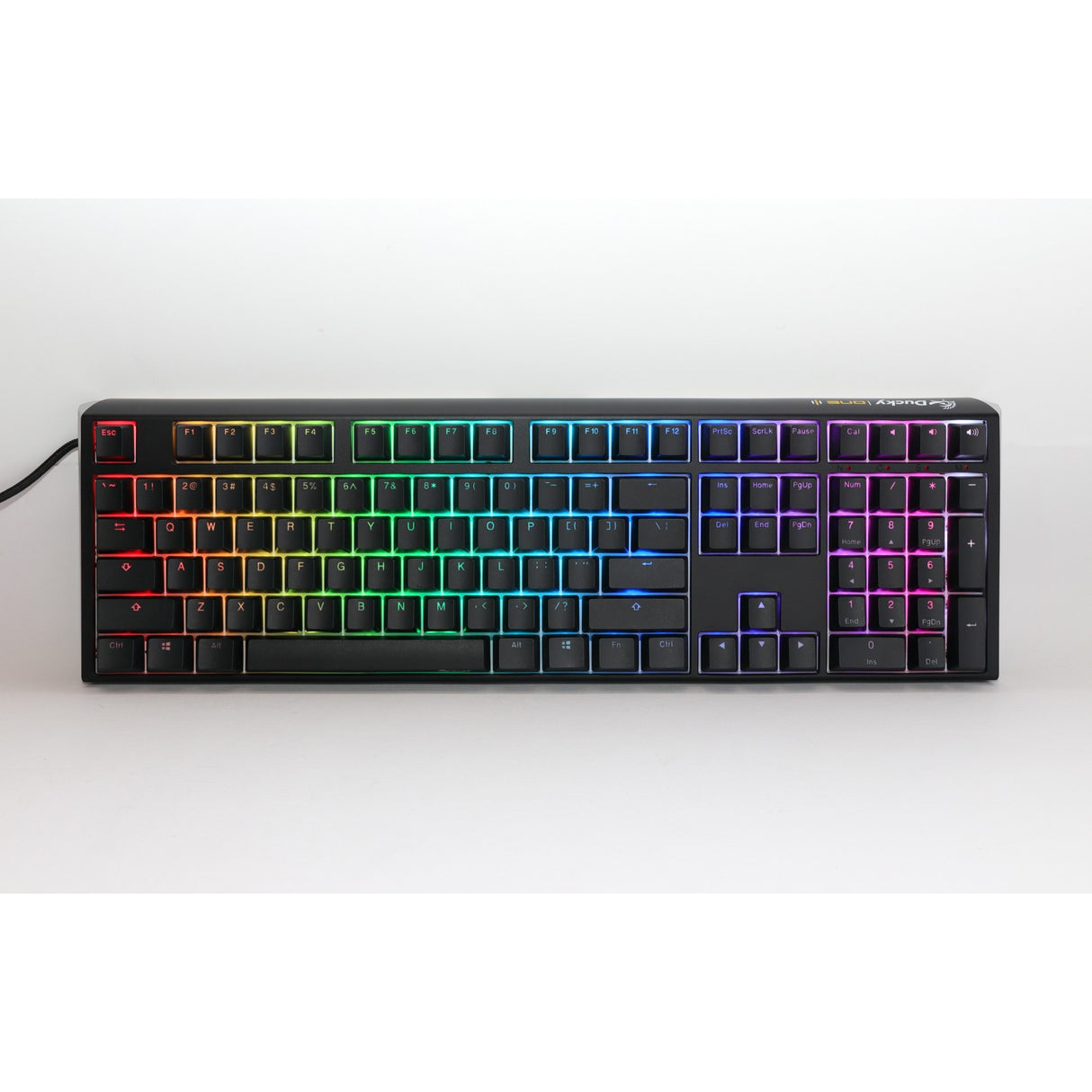Ducky one 3 classic rgb mechanisch toetsenbord (zwart, us lay-out (qwerty), cherry mx speed silver, 100%, rgb led, double-shot pbt, hot-swappable, quack mechanics)
