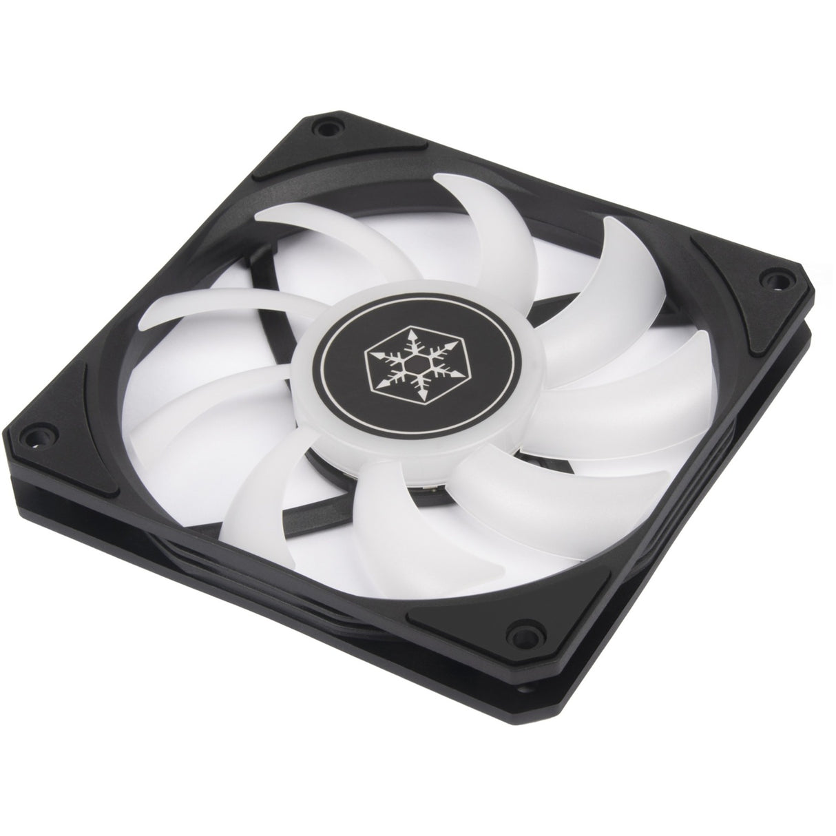 Silverstone air slimmer 120 argb case fan (zwart, 120 x 120 x 15 mm, pwm)