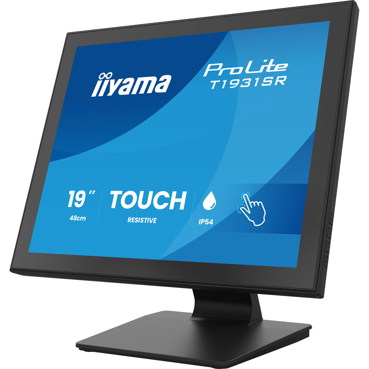 Iiyama prolite t1931sr-b2s 19 touchscreen monitor (zwart, vga, hdmi, displayport, audio, touchscreen)