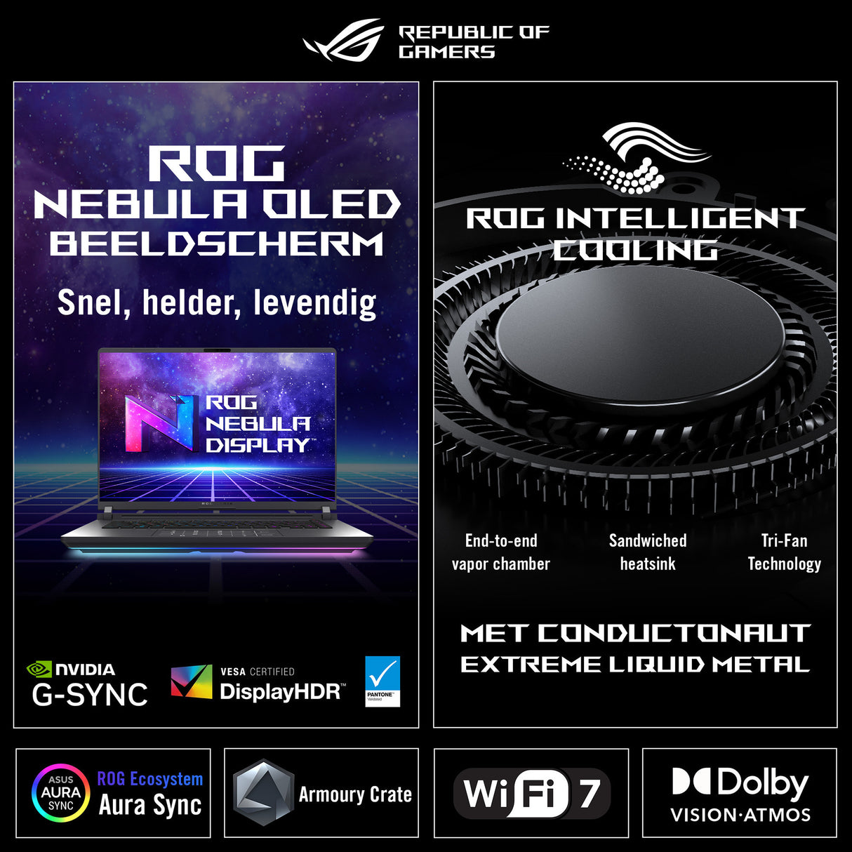 Asus rog strix g18 g814pm-s9012w 18 gaming laptop (grijs | r9 7940hx | rtx 5060 | 16 gb | 1 tb ssd)