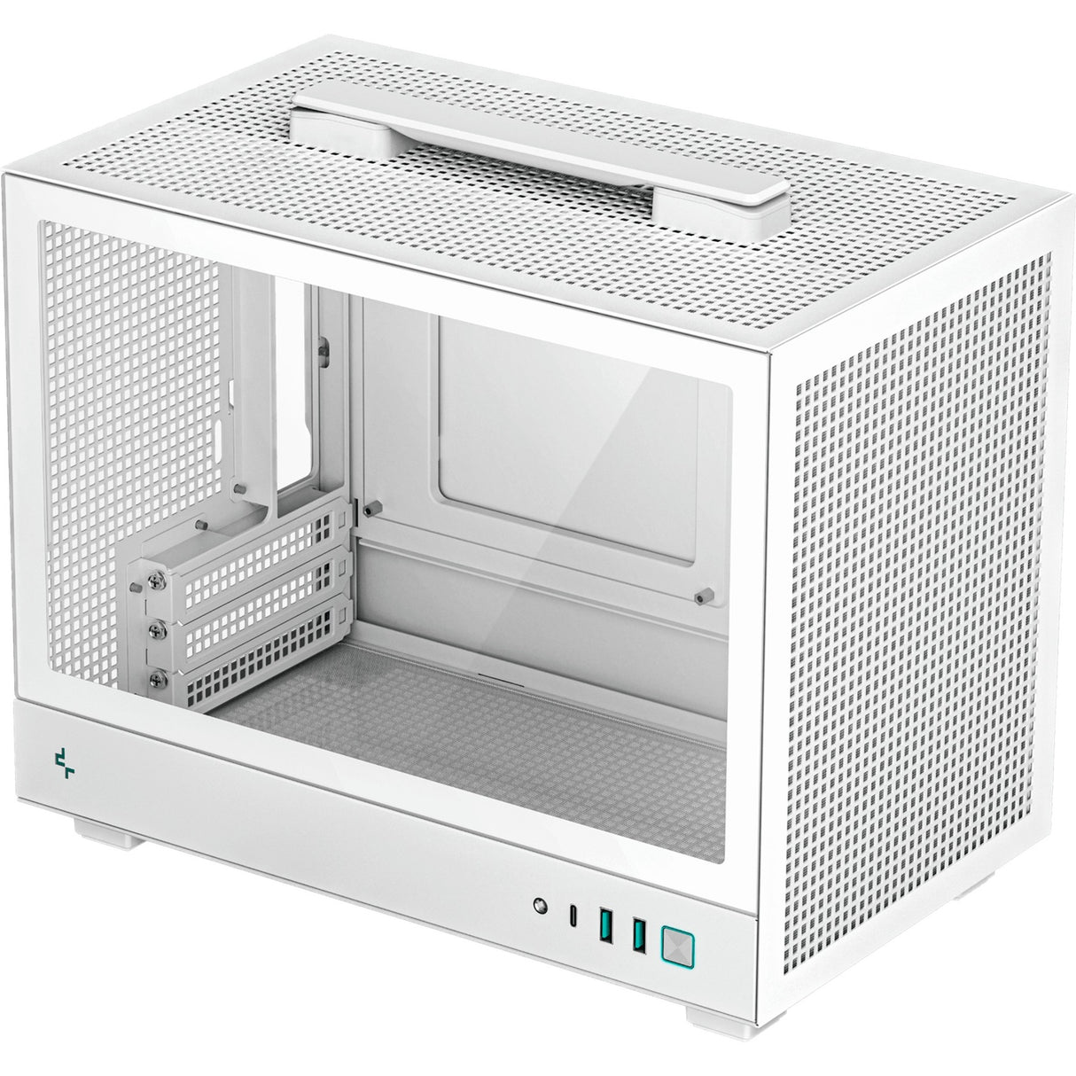 Deepcool ch160 mini tower behuizing (wit | 2x usb-a | 1x usb-c | tempered glass)