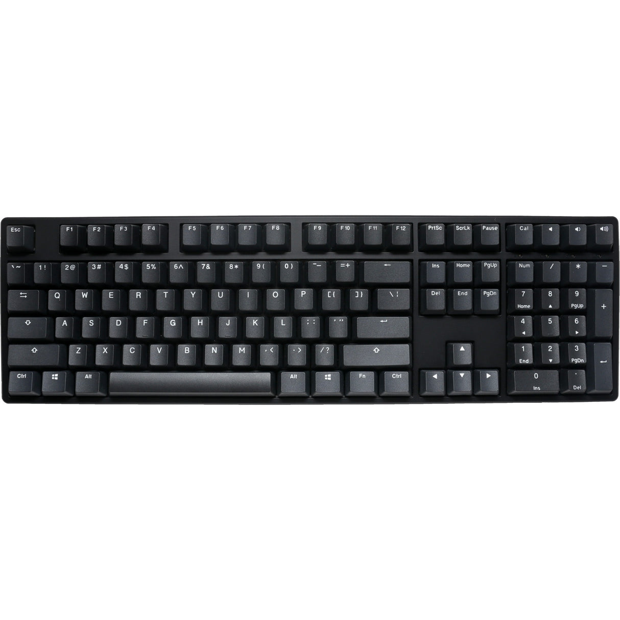 Ducky origin phantom black, toetsenbord (zwart, us lay-out, cherry mx blue, hot swap, pbt double-shot keycaps)