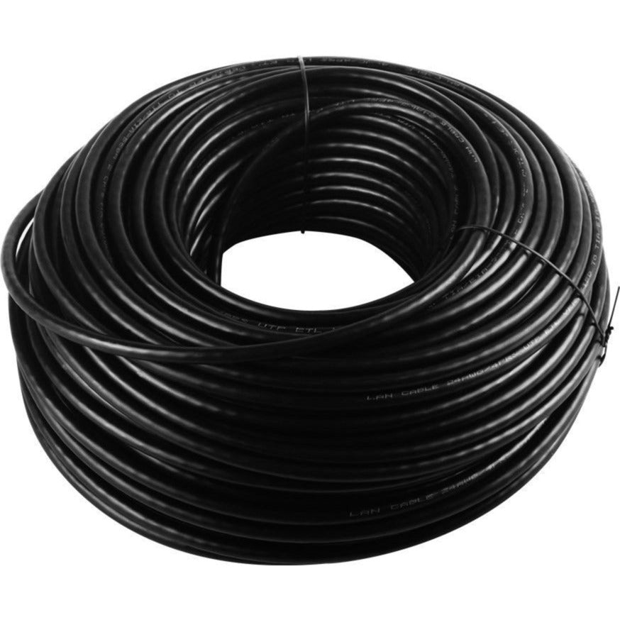 Goobay netwerkabel cat.6 u utp, outdoor (zwart, 100 meter)