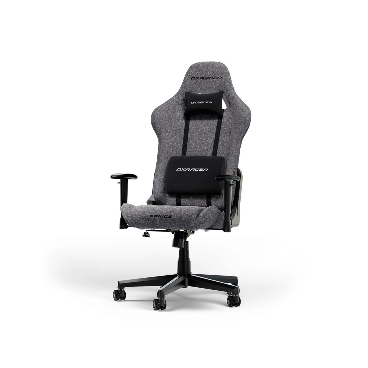 Dxracer prince l grey fabric gamestoel (grijs)