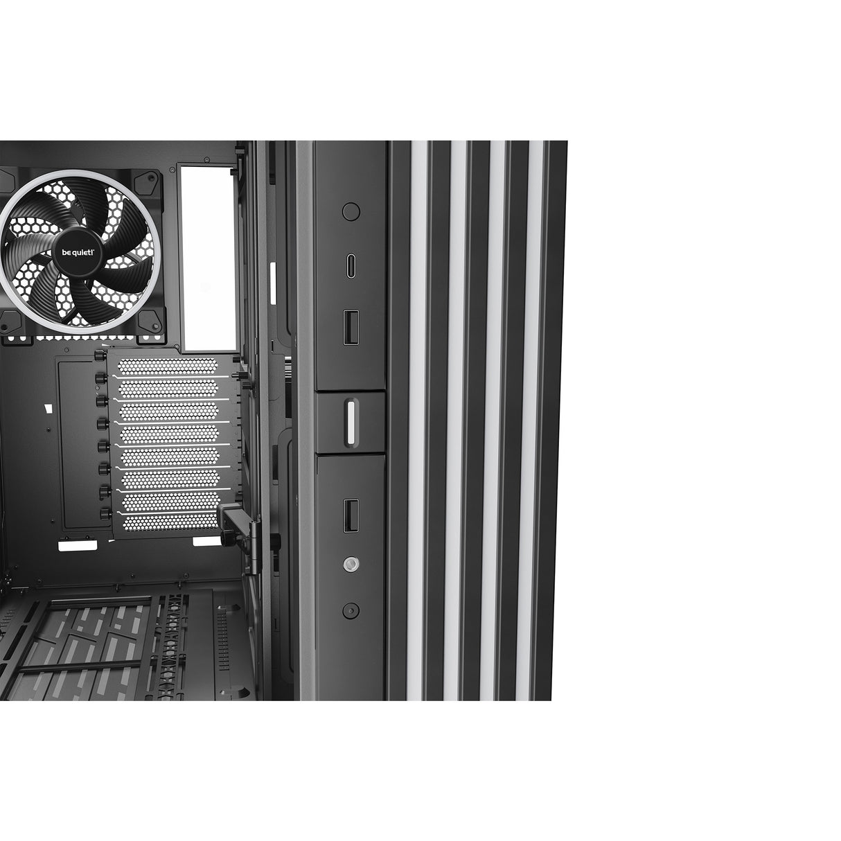 Be quiet! light base 900 dx big tower behuizing (zwart | 2x usb-a | 1x usb-c | rgb | window)