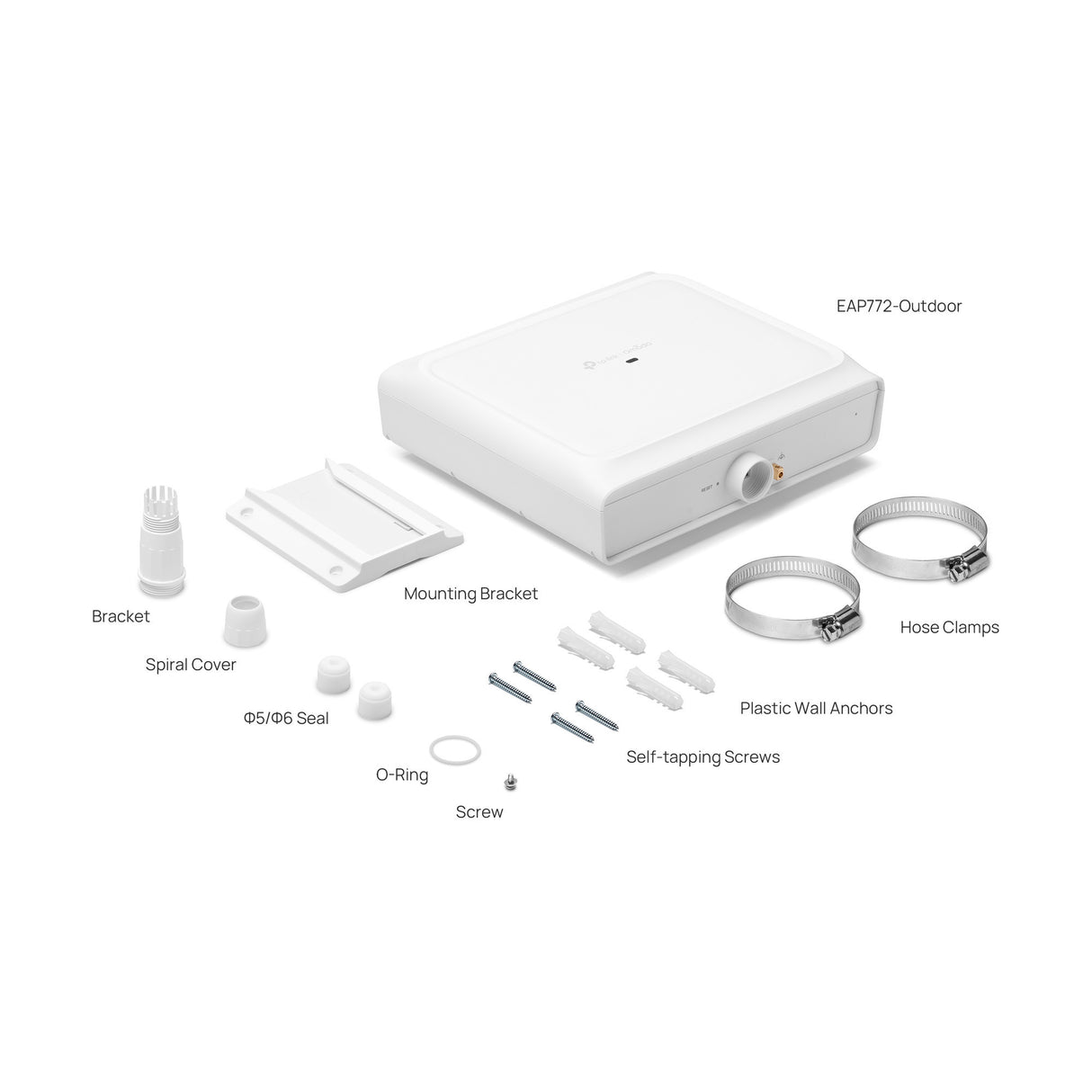 Tp-link omada eap772 be9300 indoor outdoor wi-fi 7 access point (wit, tri-band)