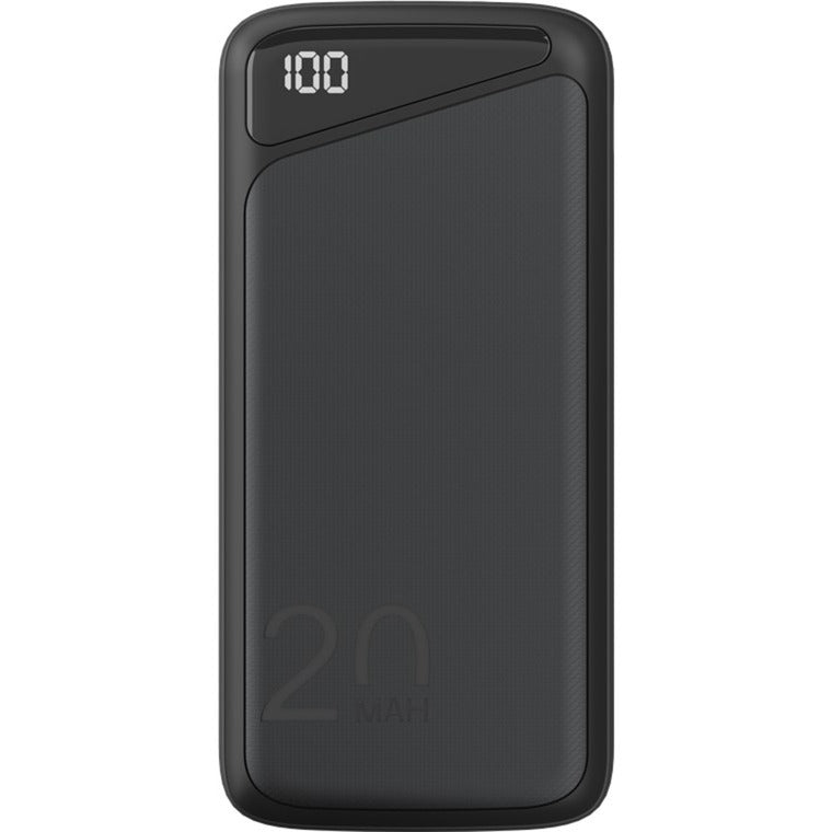 Goobay quick charge powerbank 20.000 mah - 74 wh (zwart, usb-c pd, qc 3.0)