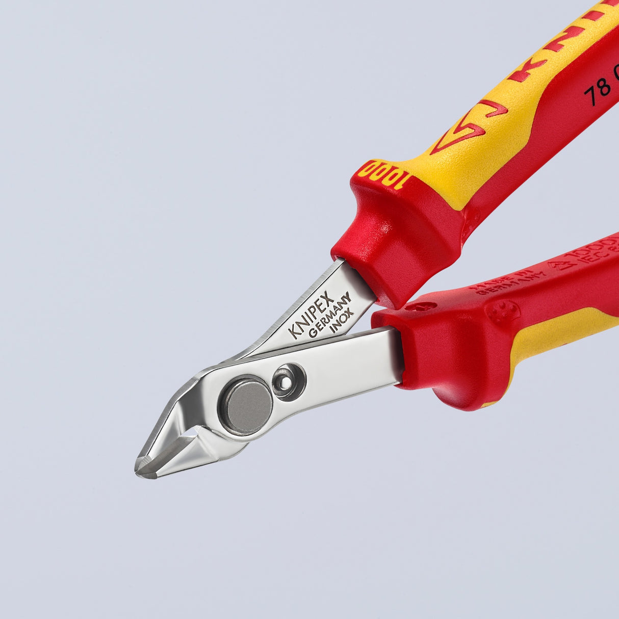 Knipex electronic super knips® vde 78 06 125 elektronica-tang (rood geel)