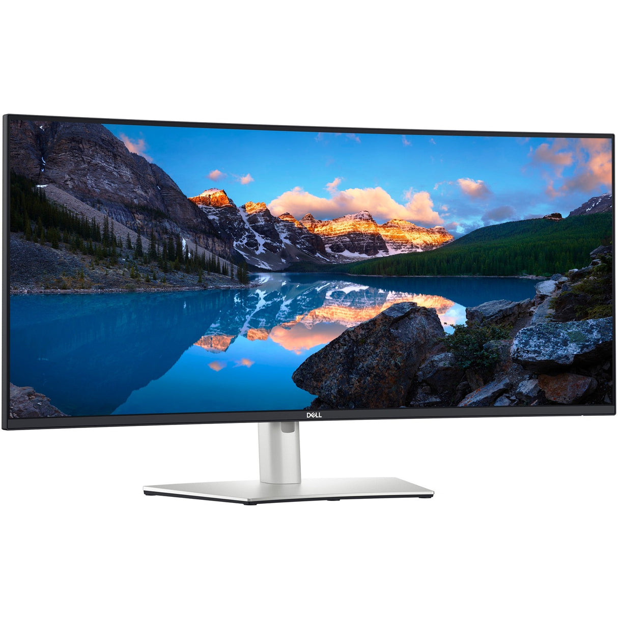 Dell ultrasharp u3824dw 38 curved ultrawide monitor (zilver zwart, 2x hdmi, displayport, 4x usb-a, 2x usb-c, rj-45)