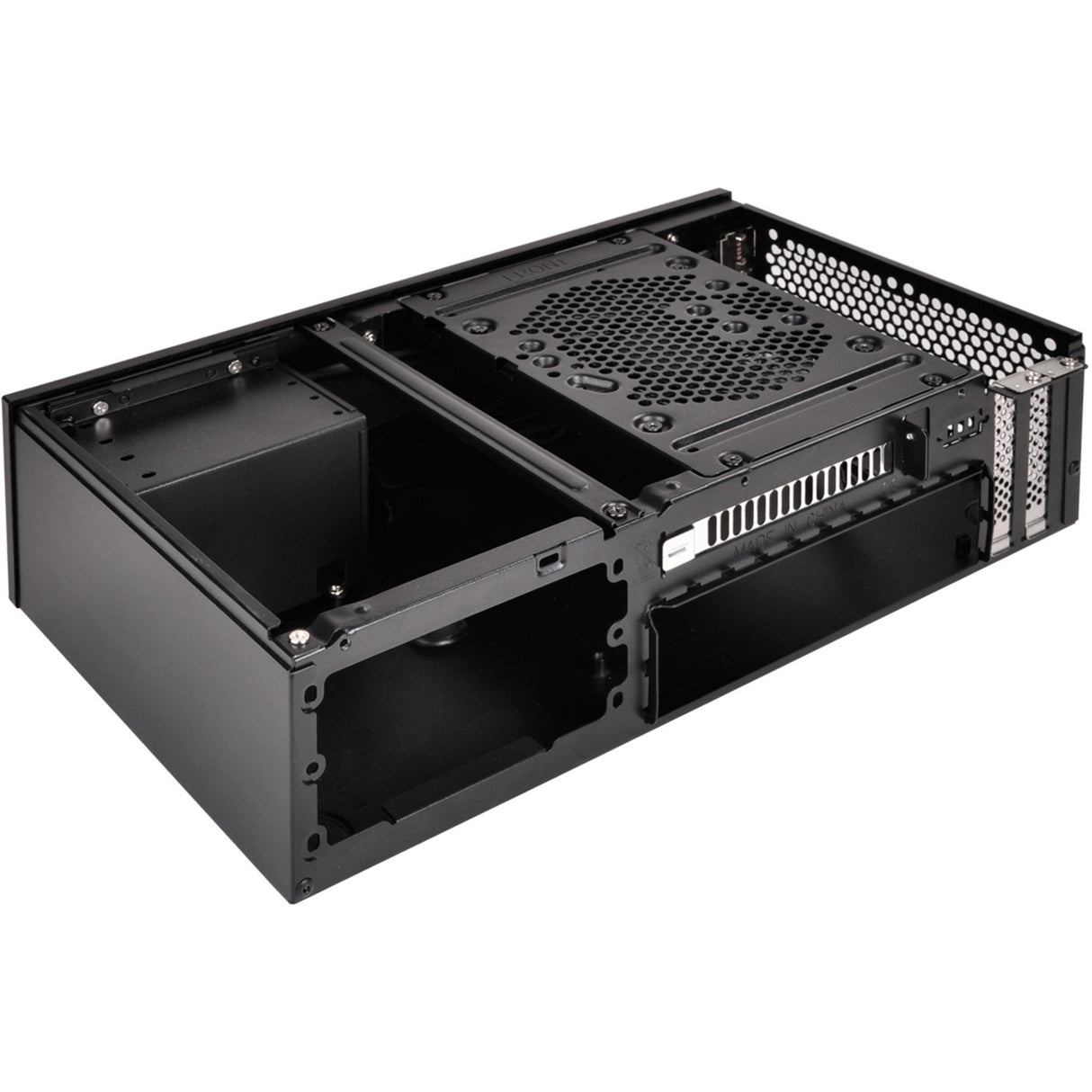 Silverstone sst-ml09b htpc behuizing (zwart | 2x usb-a)