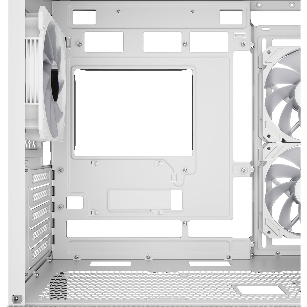 Sharkoon mk7 argb mini tower behuizing (wit | 2x usb-a | 1x usb-c | rgb | tempered glass)