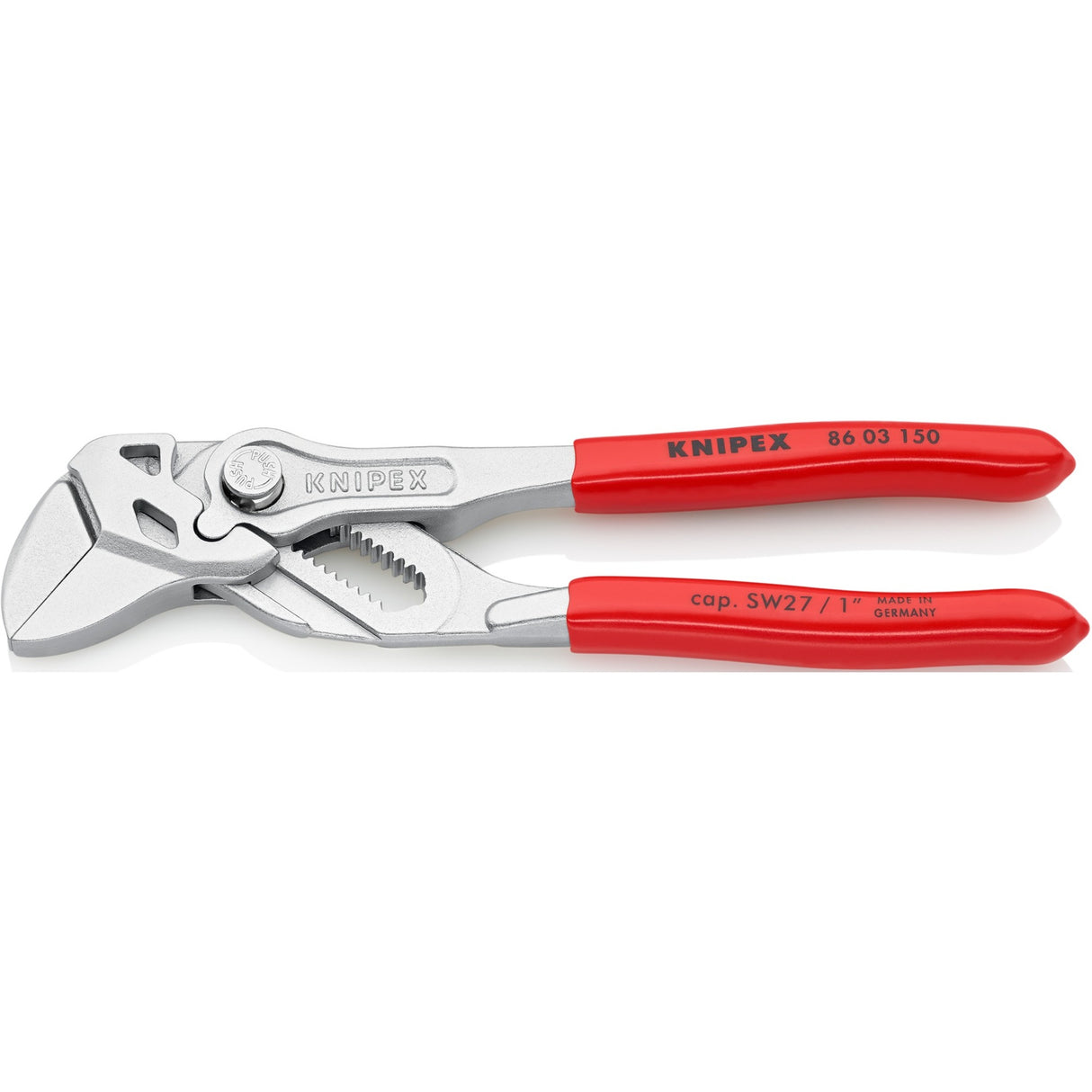 Knipex 86 03 150 serie - verstelbare tang - 150mm - vlakke bekken - ergonomische handgreep
