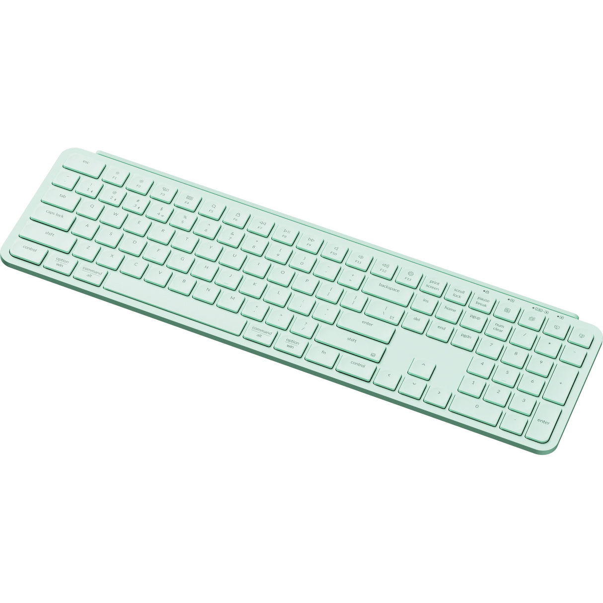 Keychron b6 pro-k7 toetsenbord (mint, us lay-out (qwerty), scissor switches, 100%, abs, 2.4 ghz | bluetooth 5.2 | usb-c)