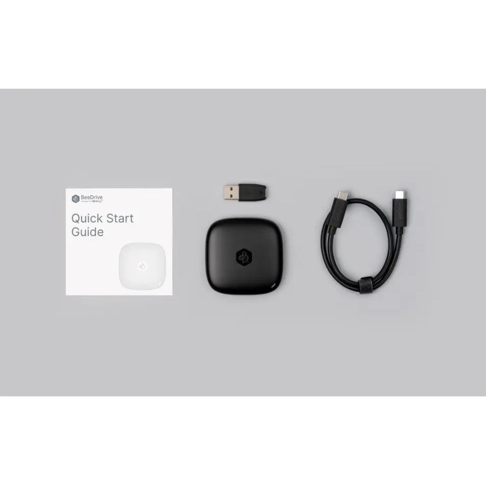 Synology beedrive 1 tb externe ssd (zwart, usb 3.2 gen 2 (type c))