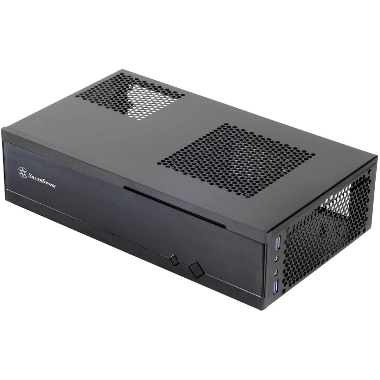 Silverstone milo ml05b htpc behuizing (zwart | 2x usb-a)