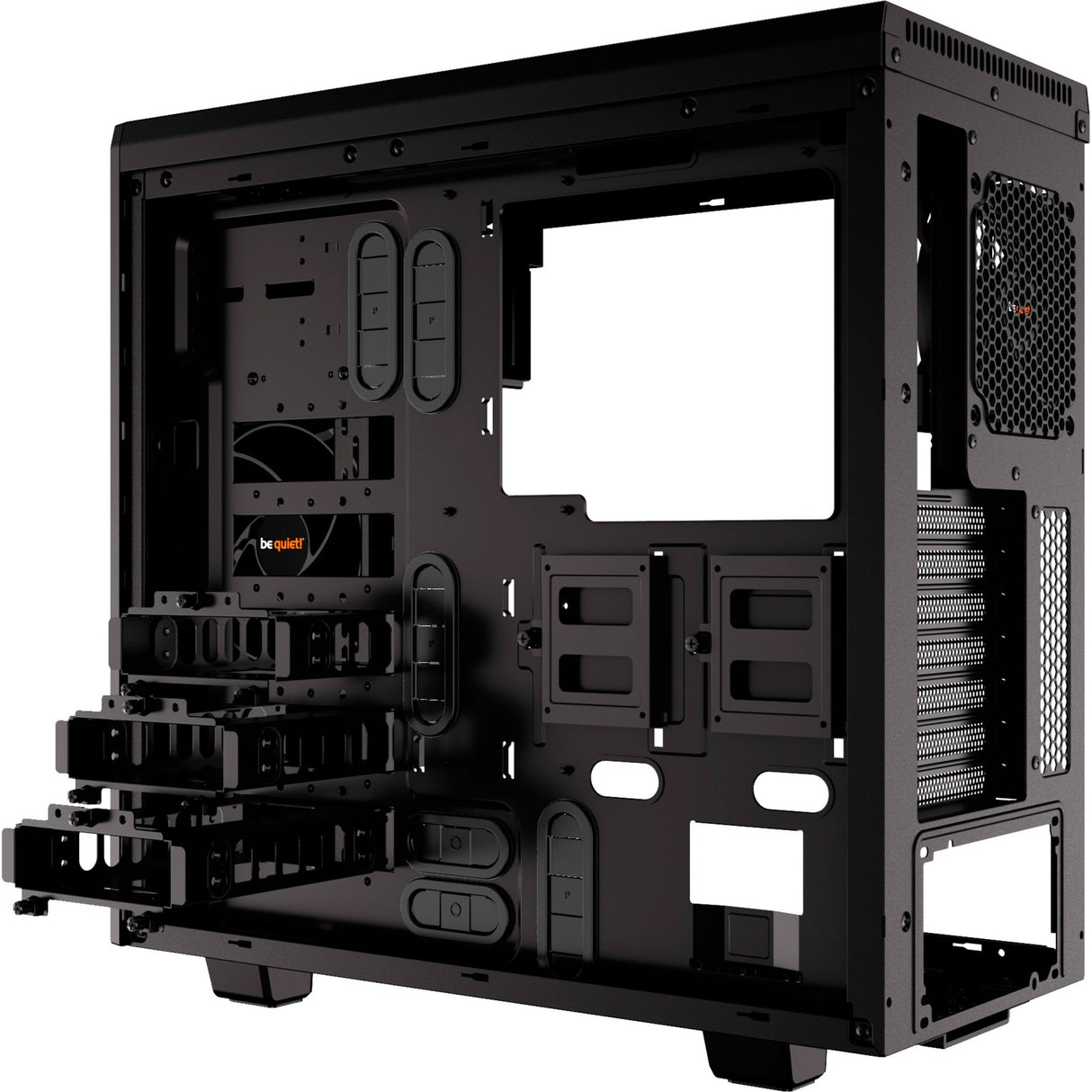 Be quiet! pure base 600 window midi tower behuizing (zwart | 2x usb-a | tempered glass)
