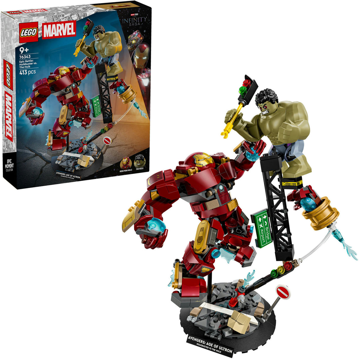 Lego marvel ultieme strijd: hulkbuster vs. hulk bouwpakket - 76343
