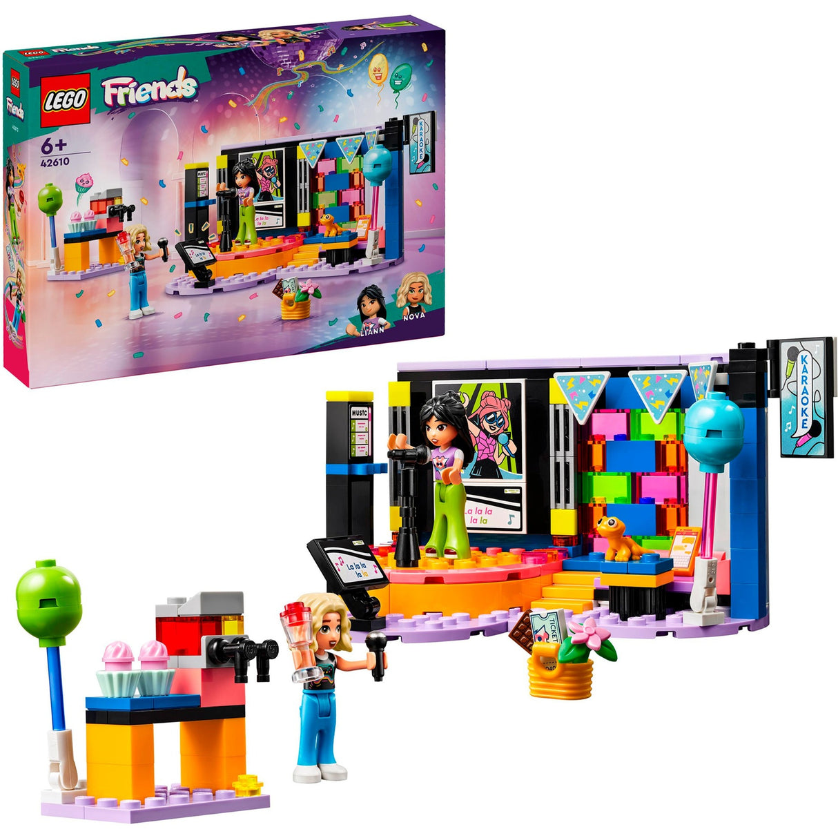 Lego friends - karaoke muziekfeestje constructiespeelgoed (42610)