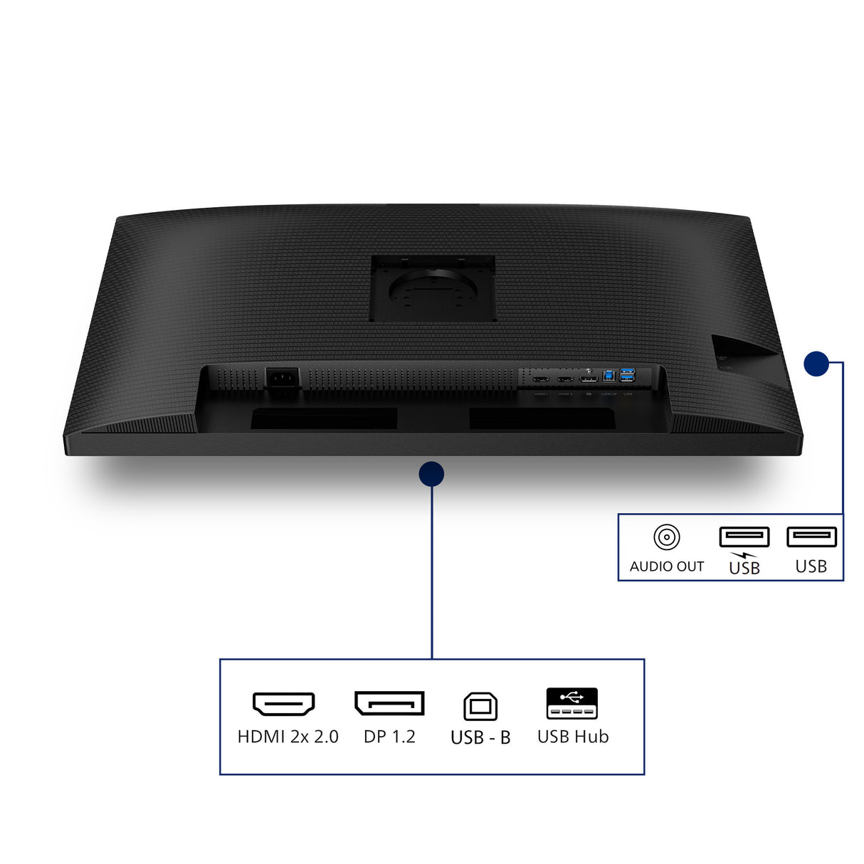 Philips 32b2n3500 31.5 monitor (zwart, 2x hdmi, displayport, 3x usb-a, usb-b)
