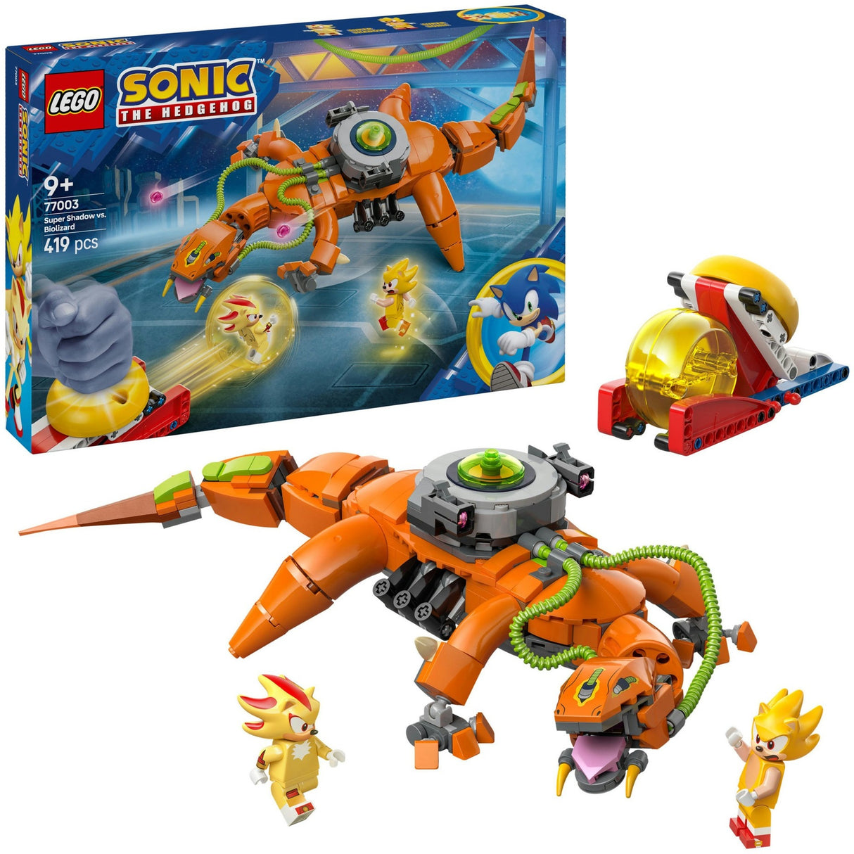 Lego sonic the hedgehog super shadow vs. biolizard set - 77003