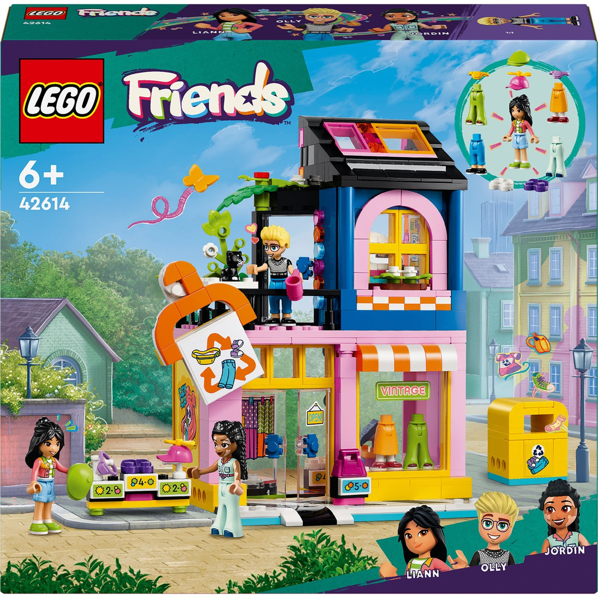 Lego friends - vintage kledingwinkel constructiespeelgoed (42614)