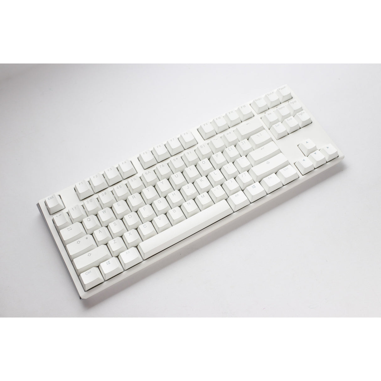 Ducky one 3 classic pure white tkl rgb mechanisch toetsenbord (wit, us lay-out (qwerty), cherry mx speed silver, 80% (tkl), rgb leds, double-shot pbt, hot-swappable, quack mechanics)