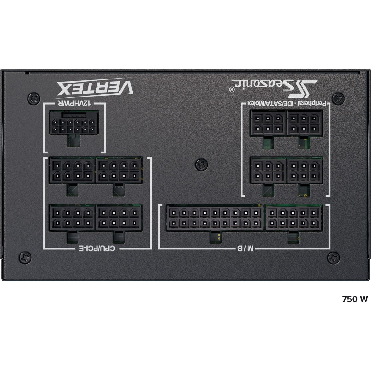 Seasonic vertex px-750, modulaire 750 watt voeding (zwart, 2x pcie)