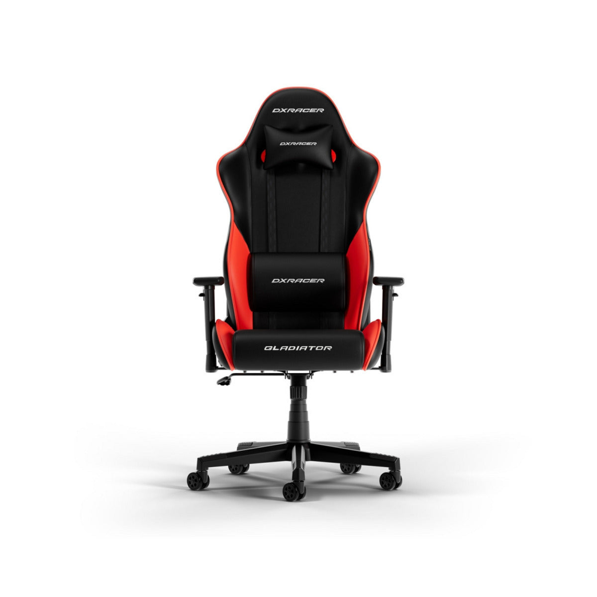 Dxracer gladiator l black red pvc leather gamestoel (zwart rood)