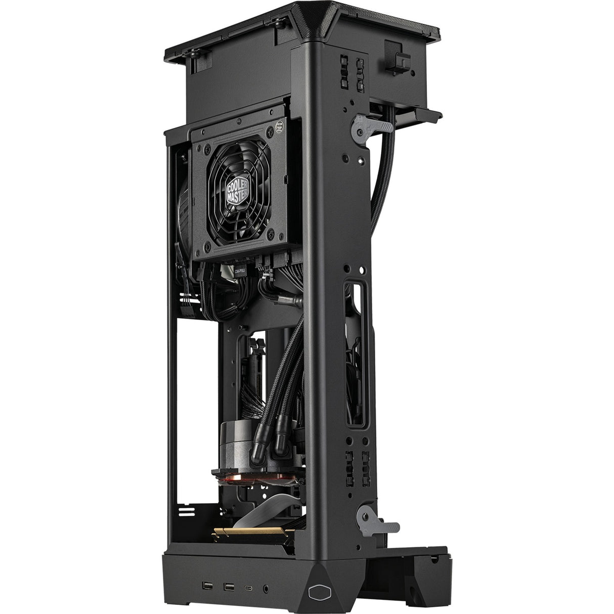 Cooler master ncore 100 max mini tower behuizing (donkergrijs | 2x usb-a | 1x usb-c)