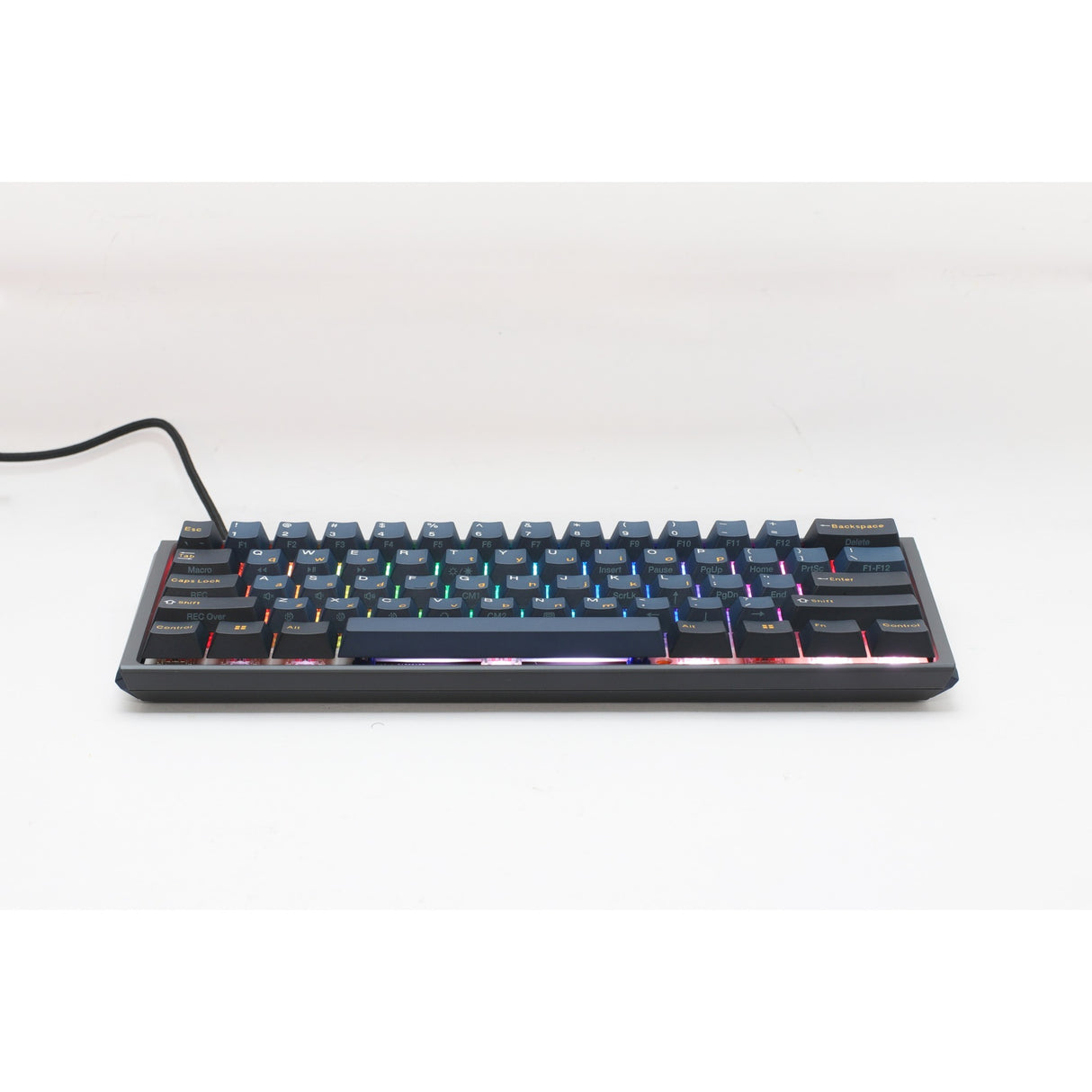 Ducky one 3 pro mini rgb mechanisch gaming toetsenbord (zwart, us lay-out (qwerty), cherry mx2a speed silver, 60%, rgb led, double-shot pbt, quack mechanics, hot swap)