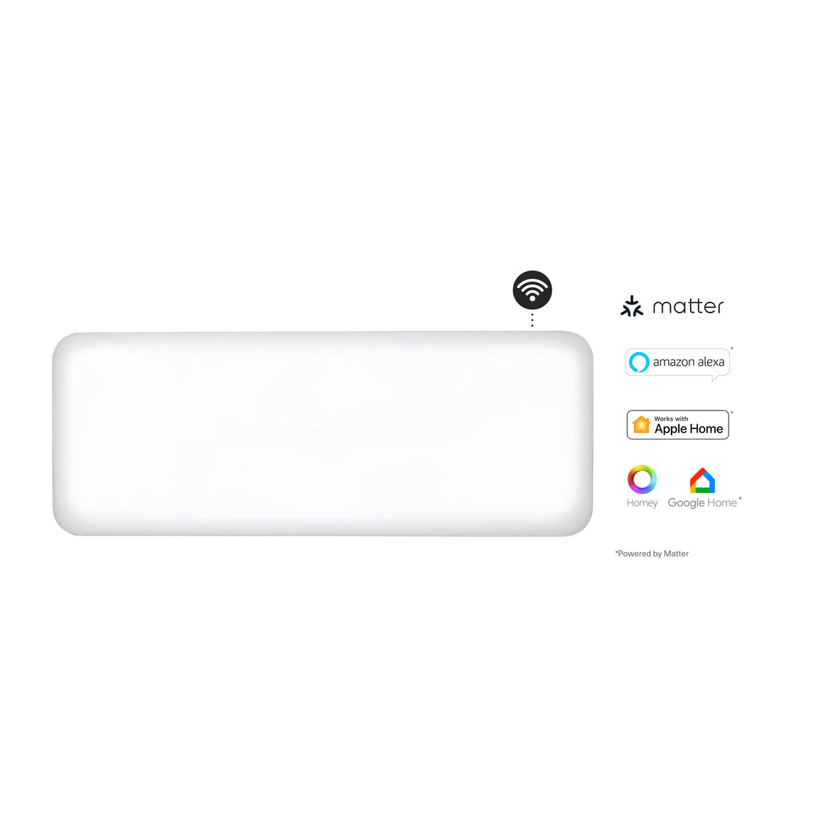Mill steel wifi paneelverwarming pa1300wifi4, 1300 watt convector (wit, wifi 2,4 ghz (wifi 6), bluetooth 5.2, zigbee 3.0 + app)