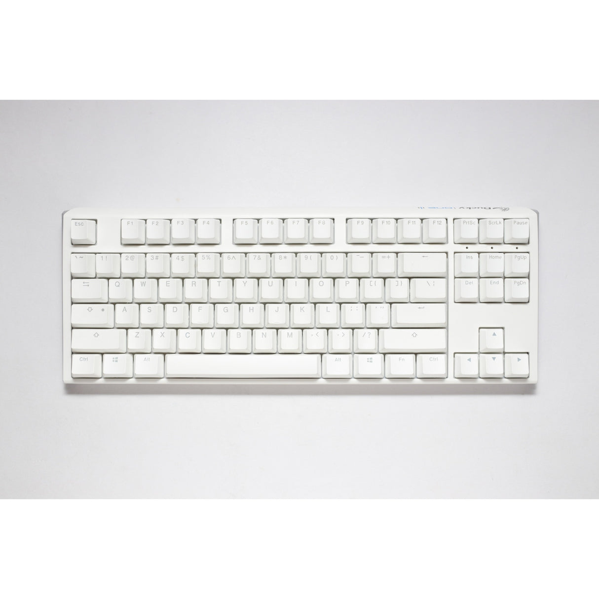 Ducky one 3 classic pure white tkl rgb mechanisch toetsenbord (wit, us lay-out (qwerty), cherry mx speed silver, 80% (tkl), rgb leds, double-shot pbt, hot-swappable, quack mechanics)