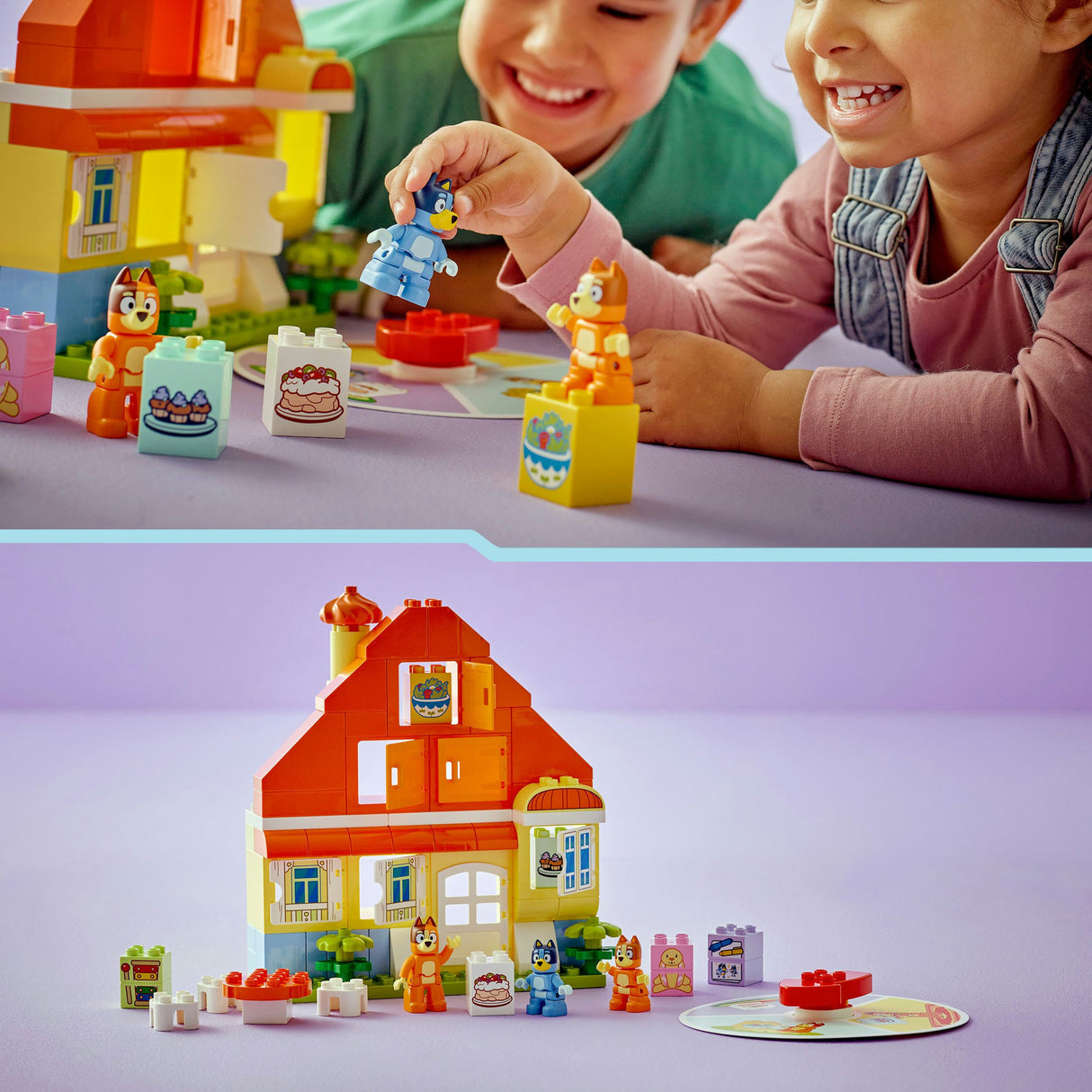 Lego ® duplo® bluey: huis van bluey en haar familie met geheugenspel - 10459