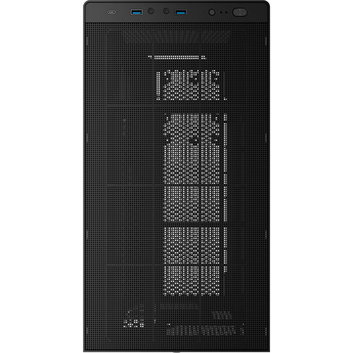 Aerocool stormfront mini mini tower behuizing (zwart | 2x usb-a | 1x usb-c | window)