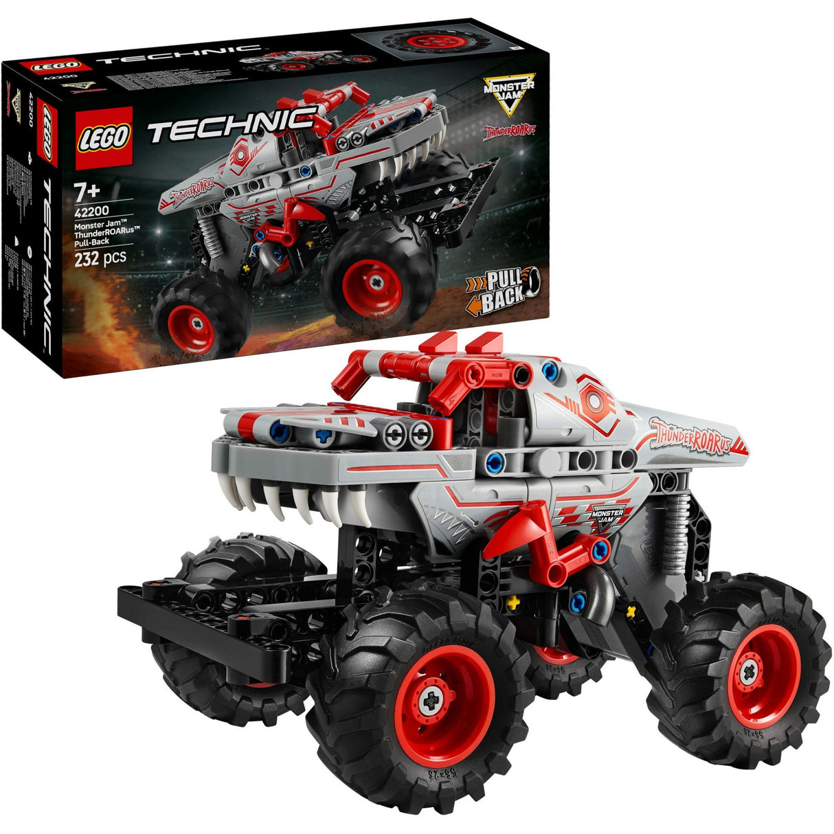 Lego technic monster jam™ thunderroarus™ pull-back truck - 42200
